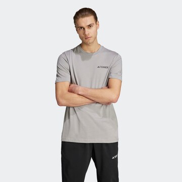 ADIDAS TERREX Functioneel shirt in Grijs: voorkant