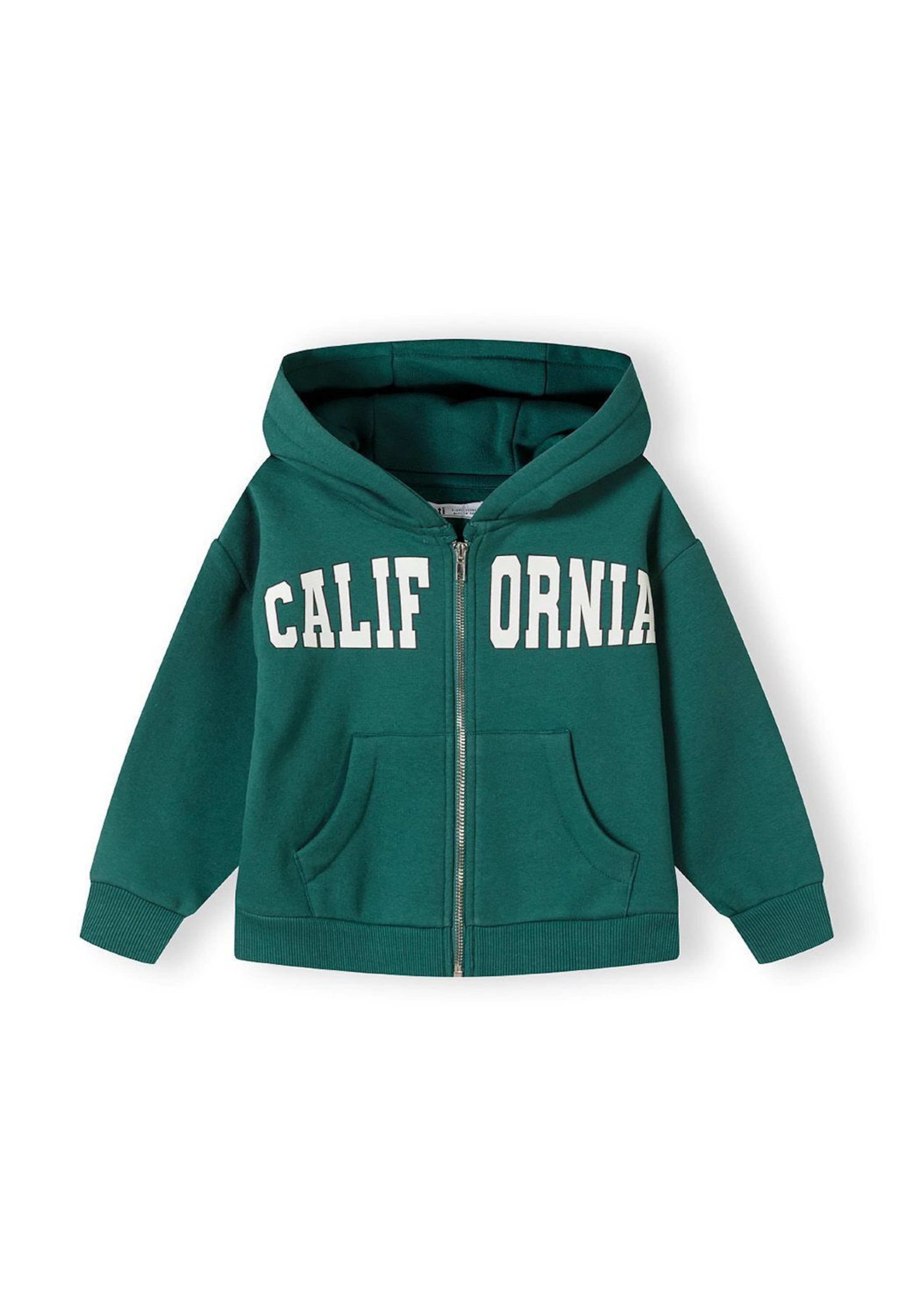 MINOTI Sweat jacket in Green: front
