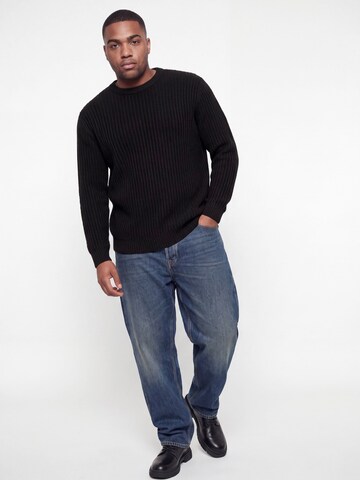 juoda Jack & Jones Plus Megztinis 'JJJAXON'