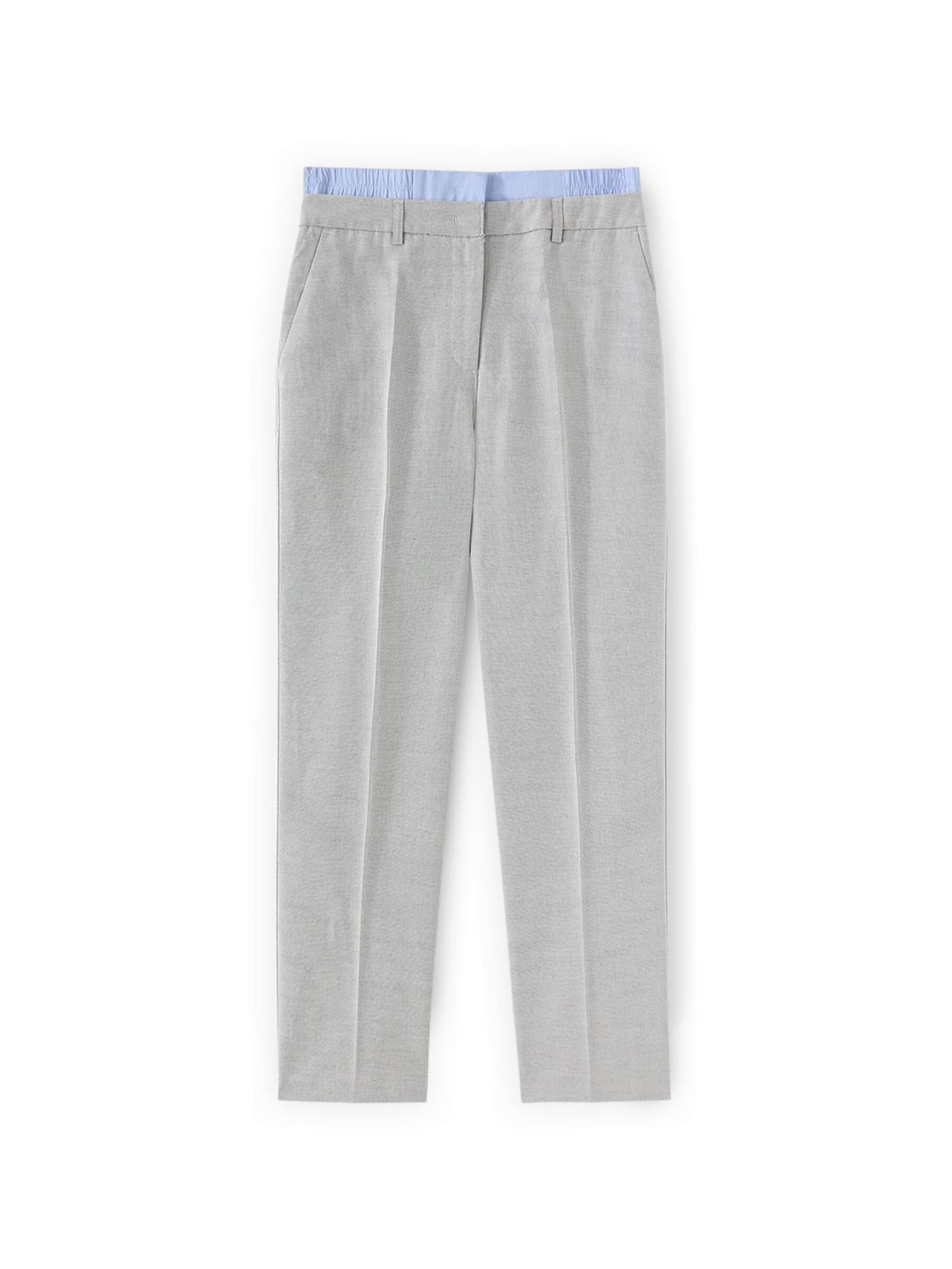 Regular Pantalon MOTIVI en gris : devant