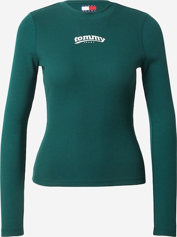 T-shirt 'ESS' Tommy Jeans en vert : devant