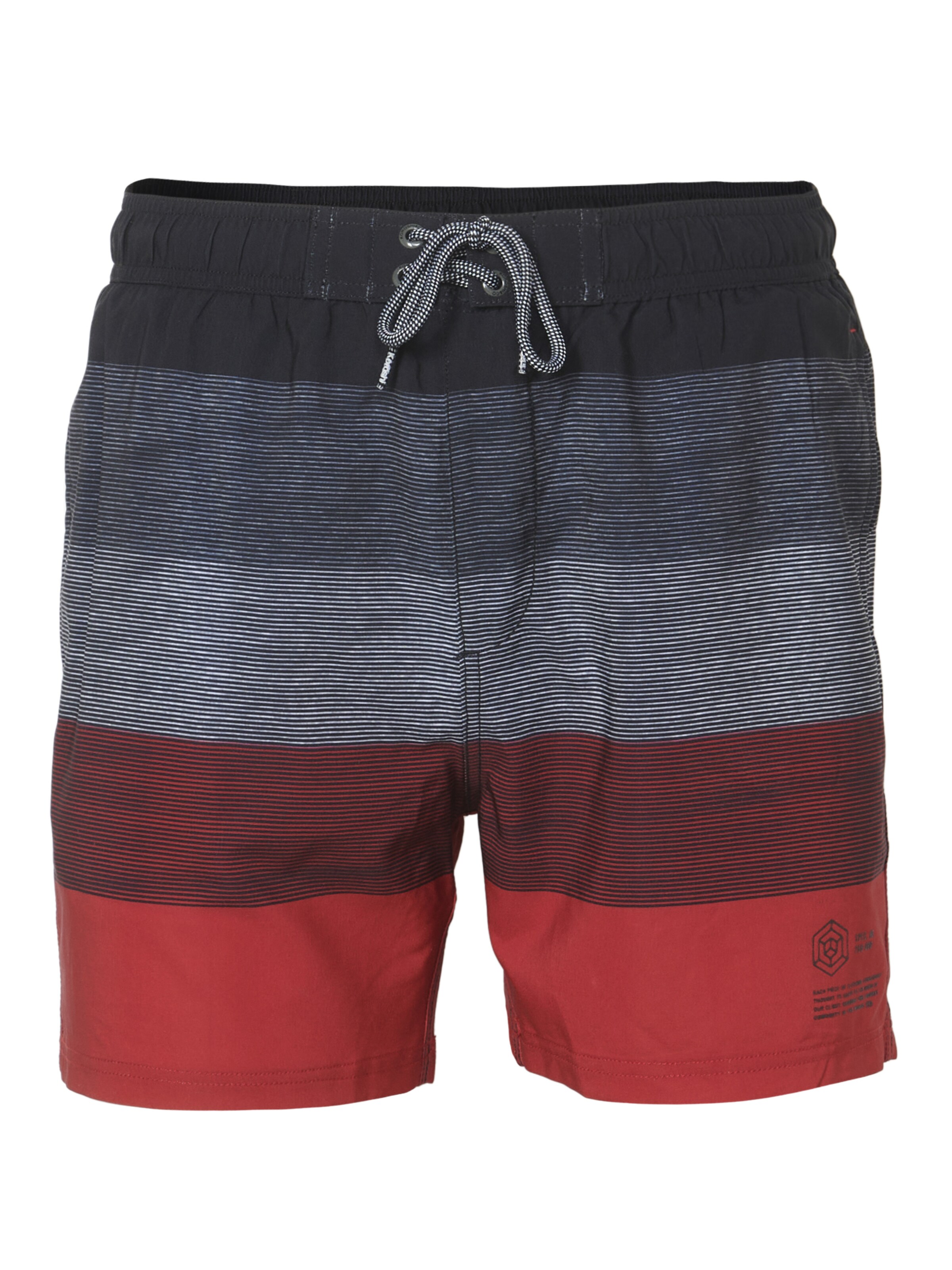 KOROSHI Badeshorts in Rot: Vorderseite