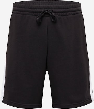 ADIDAS SPORTSWEAR Regular Workout Pants 'Future Icons Embroidered Badge Of Sport' in Black: front