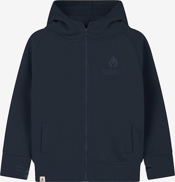 NOORLYS Zip-Up Hoodie 'BUUG' in Blue: front
