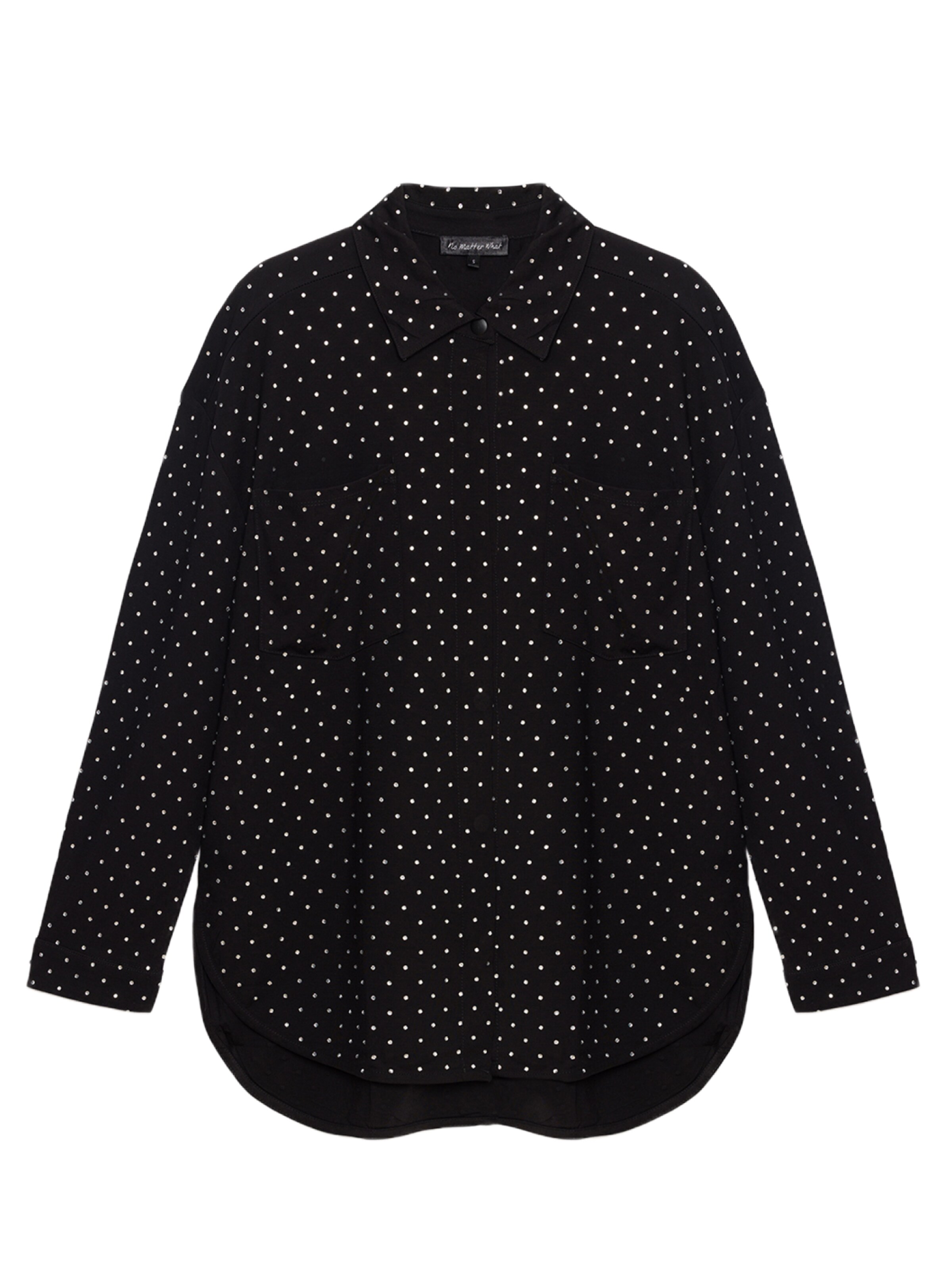 No Matter What Bluse in Schwarz: Vorderseite