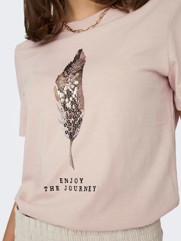 T-shirt 'ONLKita' ONLY en rose