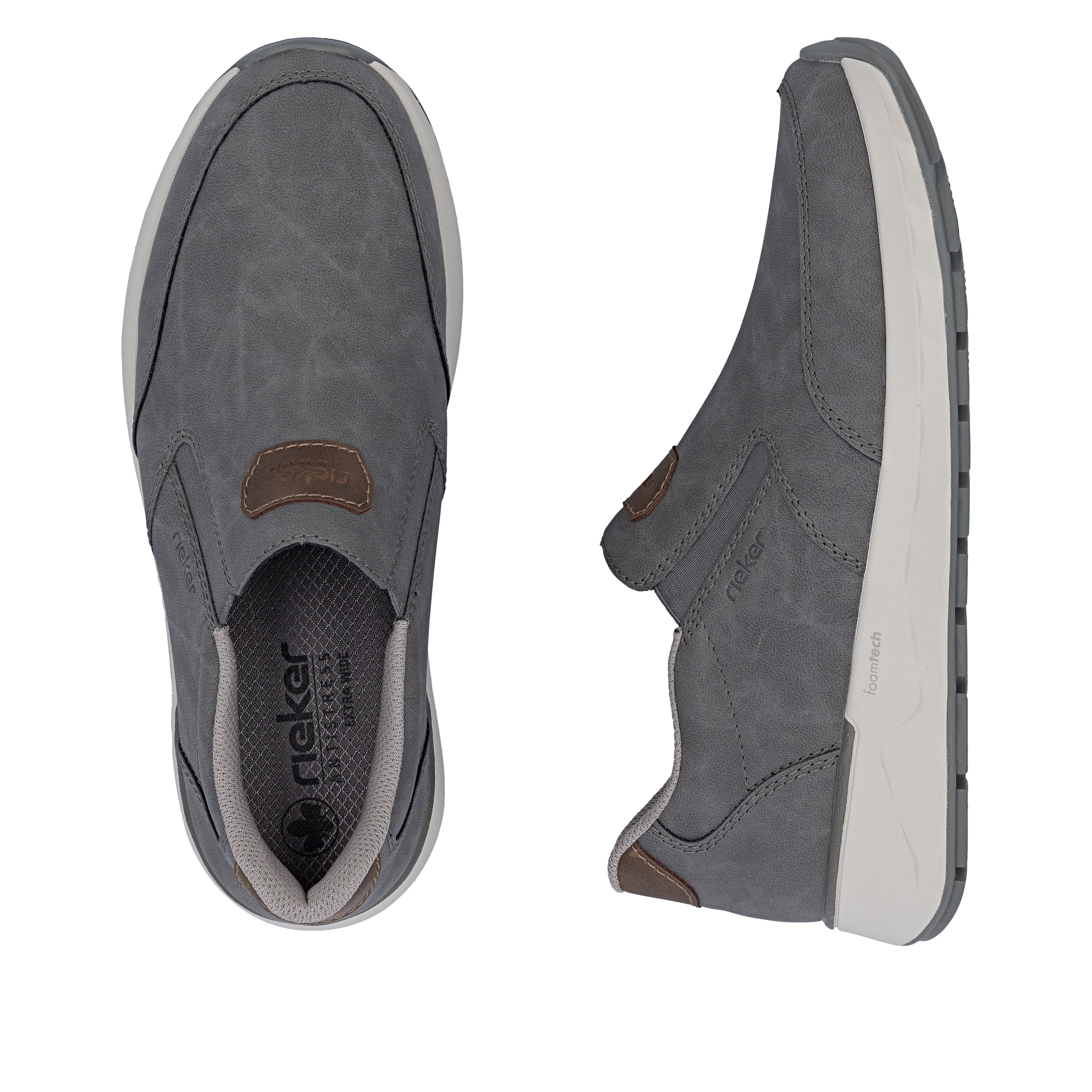 Rieker Classic Flats in Grey