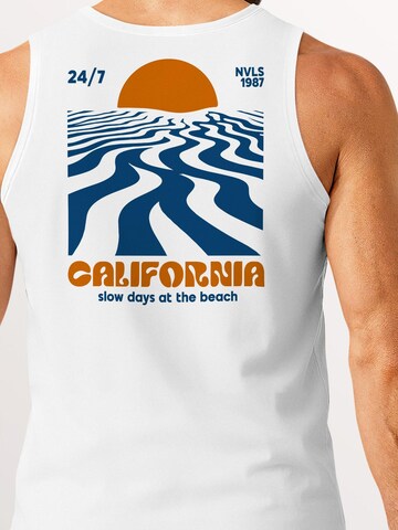 Neverless Shirt 'California Sunset' in White