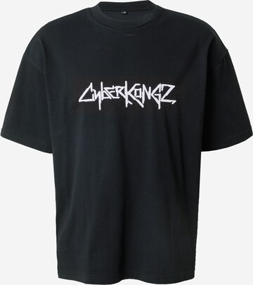 About You x Cyberkongz Shirt 'Mika' in Schwarz: predná strana