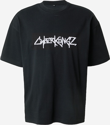 About You x Cyberkongz Тениска 'Mika' в черно: отпред