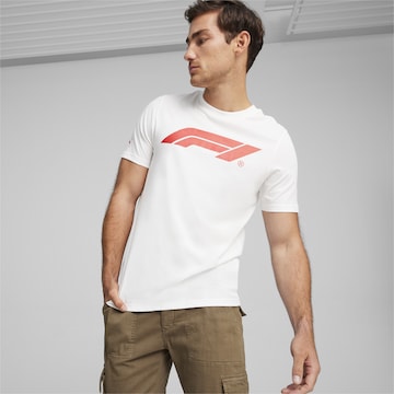PUMA Functioneel shirt 'F1® ESS' in Wit: voorkant