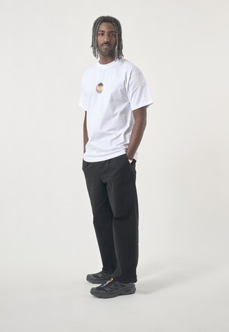 Cleptomanicx Shirt 'Classic Tee Take Care' in White