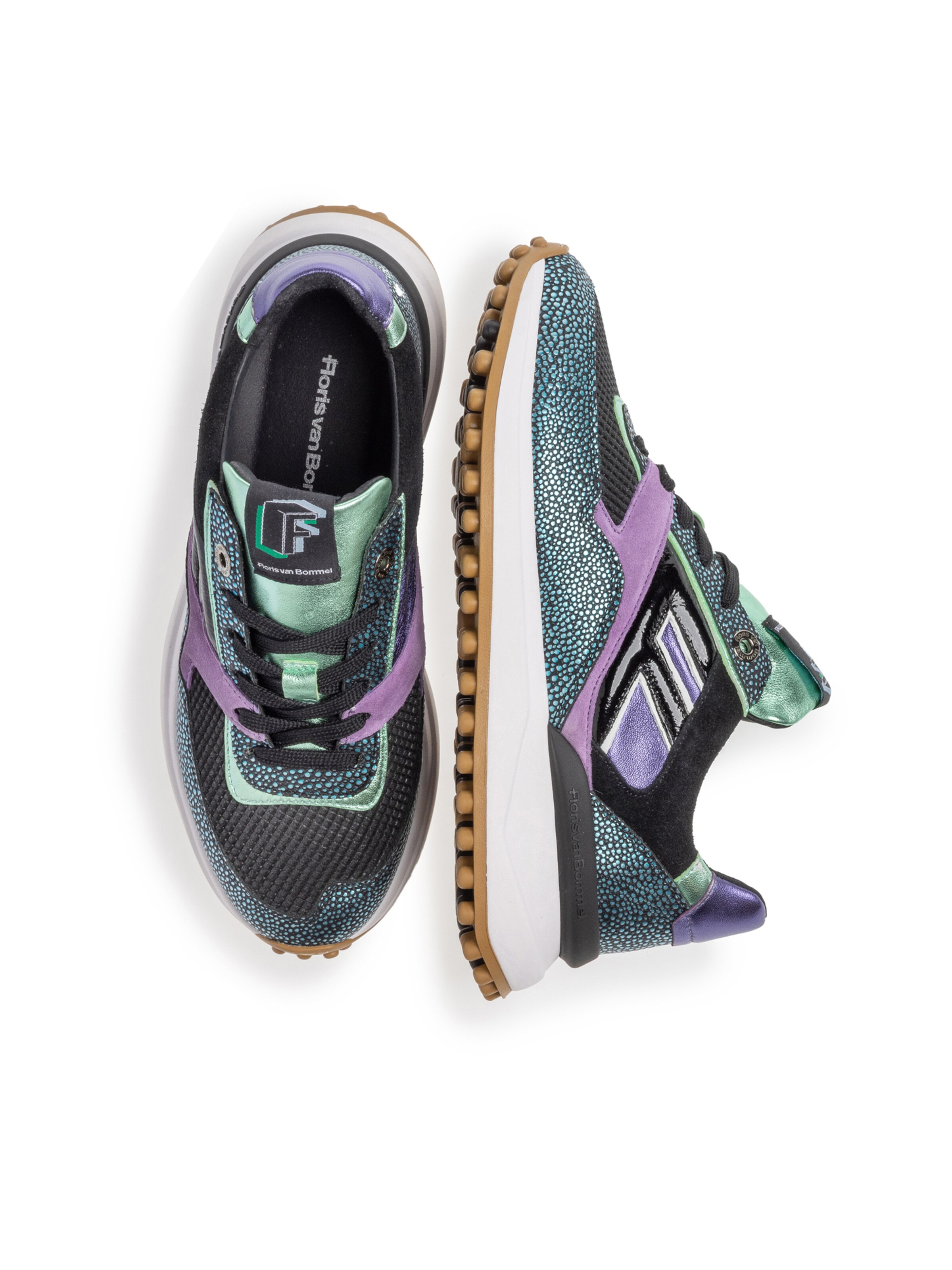 Floris van Bommel Sneakers laag 'Noppi 36' in Blauw