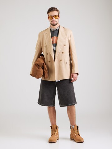 GCDS Regular fit Kavaj i beige