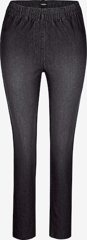 MIAMODA Skinny Pants in Black: front