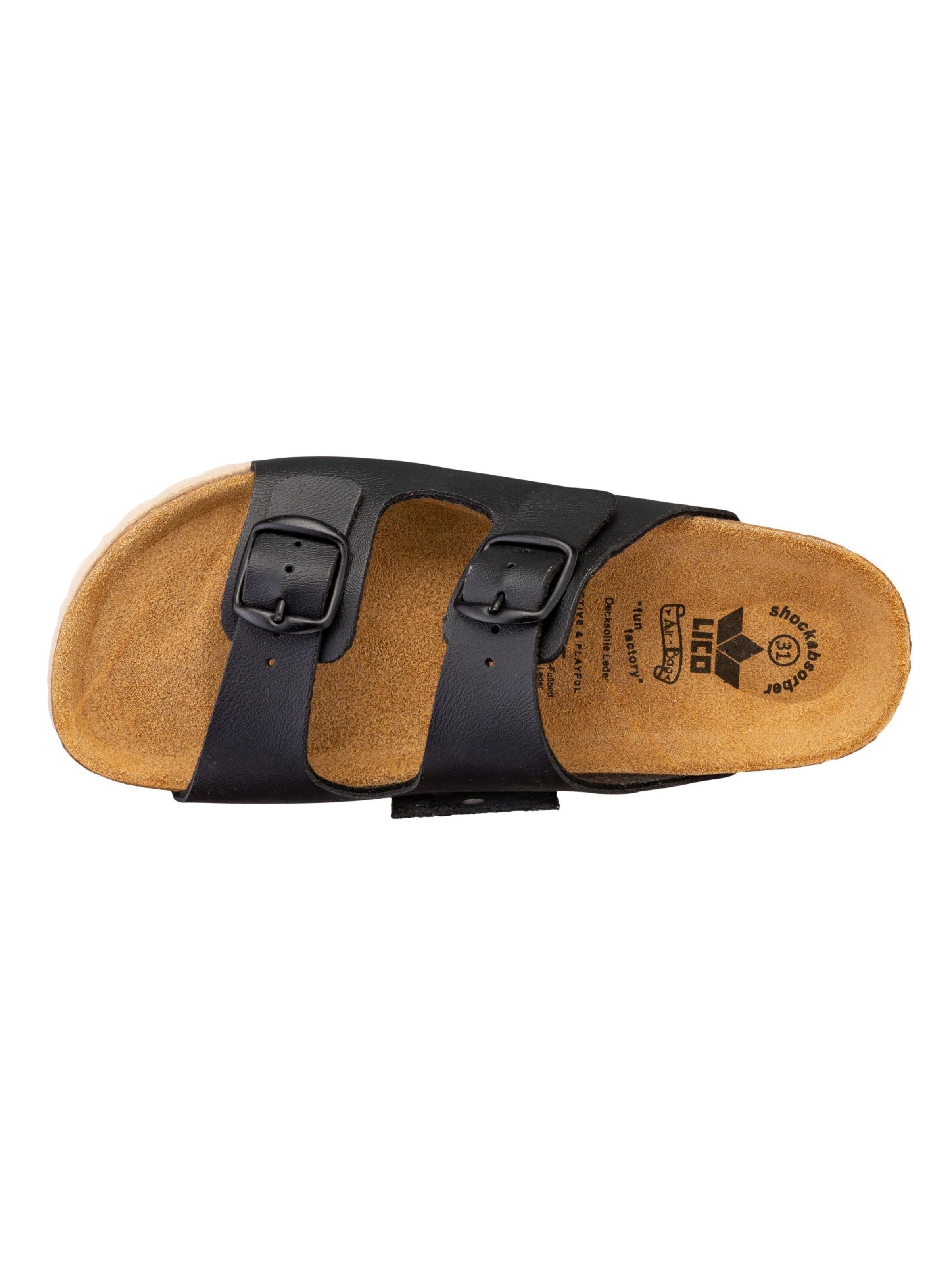 LICO Open shoes 'Bioline' in Black