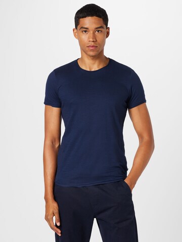 QS T-Shirt in Blau: Vorderseite