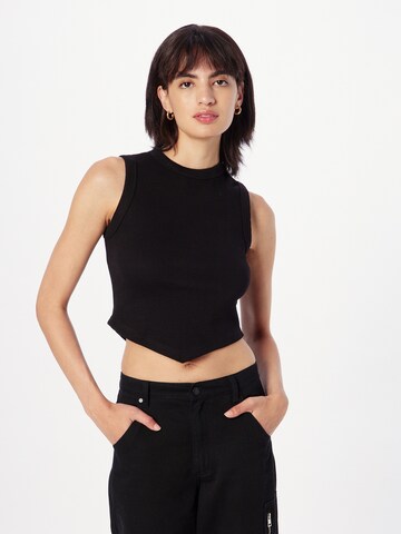 Misspap Top in Black: front