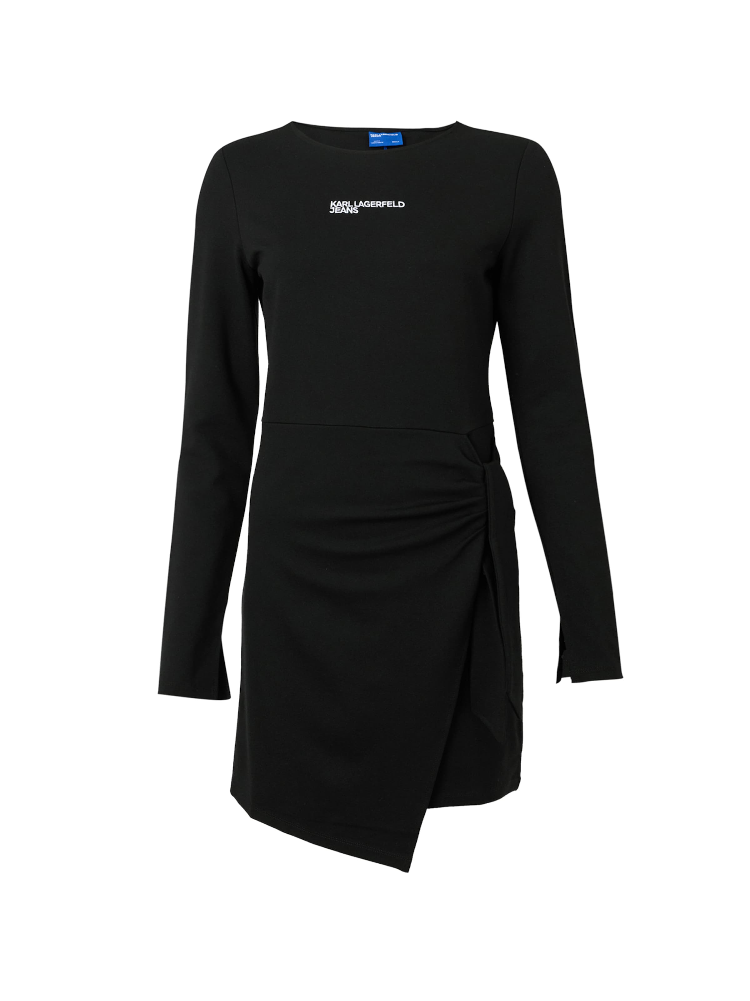 KARL LAGERFELD JEANS Šaty 'Milano' – černá: přední strana
