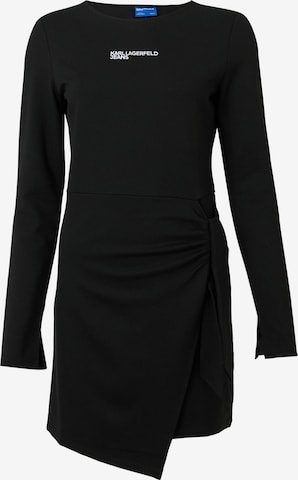 KARL LAGERFELD JEANSHaljina 'Milano' - crna boja: prednji dio