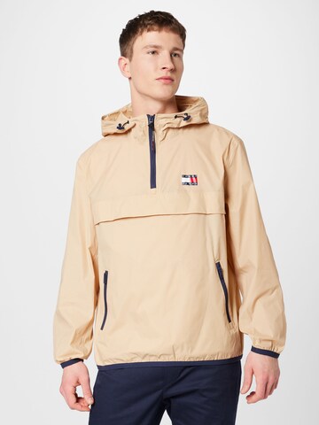 Tommy Jeans Tussenjas 'Chicago' in Beige: voorkant