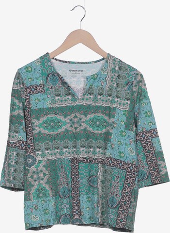 Green Cotton Top & Shirt in XL in Green: front