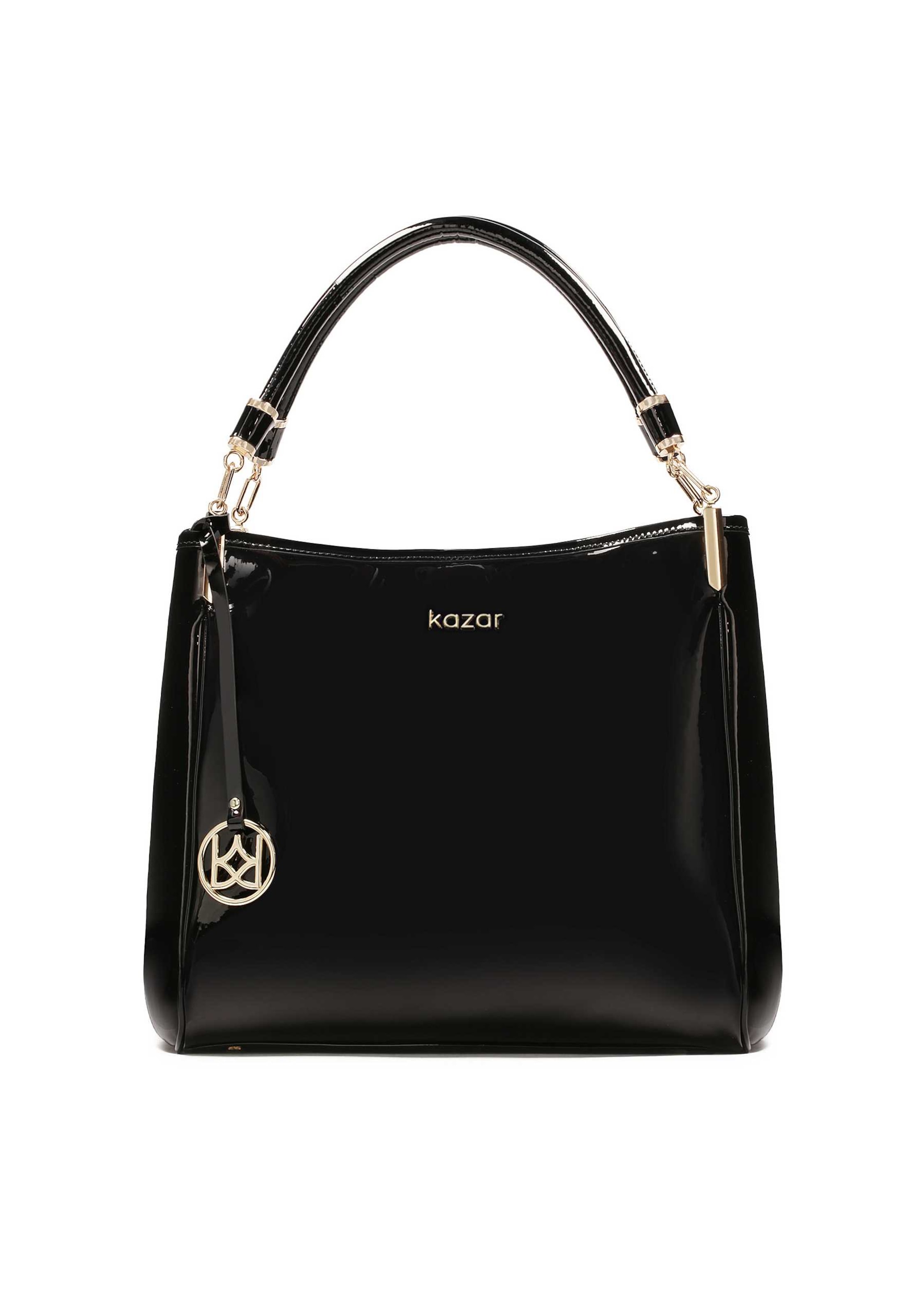 Kazar Handtas in Zwart: voorkant