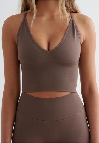 Aim'n Bralette Sports Bra in Brown: front