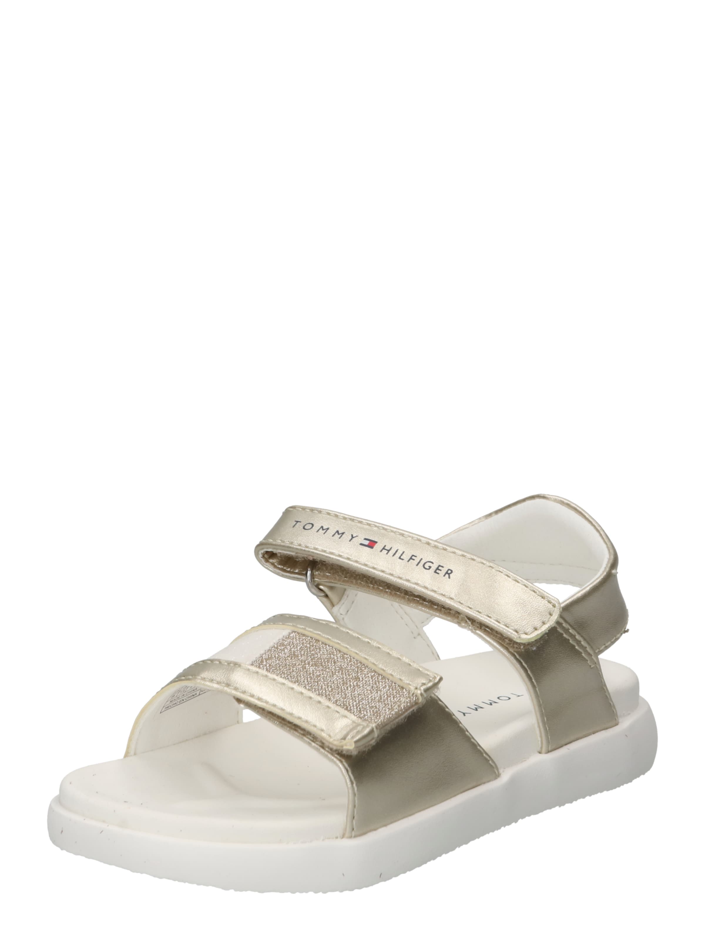 Kinder Kids (Gr. 92-140) TOMMY HILFIGER Sandale 'VELCRO' in Silber - IB70395 Kinder Kids (Gr. 92-140) TOMMY HILFIGER Sandale 'VELCRO' in Silber - IB70395