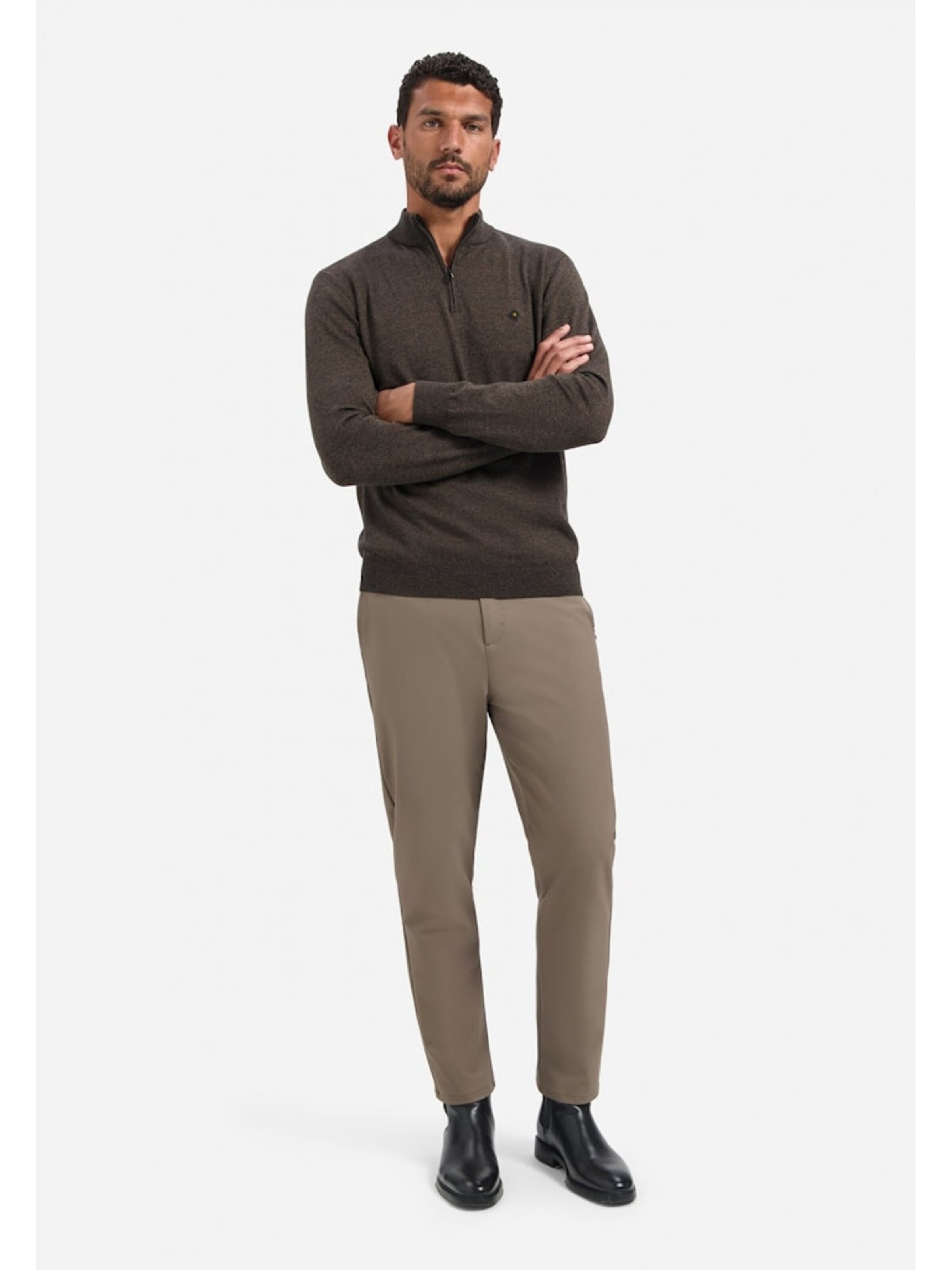 No Excess Sweater in Brown