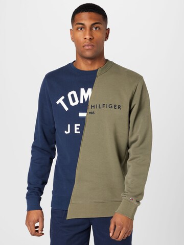 Tommy Jeans - Sudadera en azul: frente