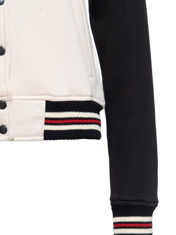 Queen Kerosin Between-Season Jacket 'Q' in White