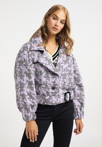 MYMO Between-Season Jacket in Purple: front