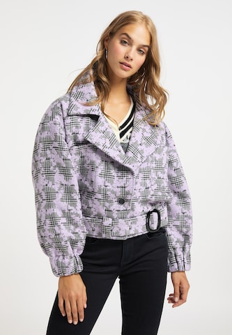 MYMO Between-Season Jacket in Purple: front