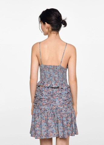 MANGO TEEN Skirt 'Floresf' in Blue