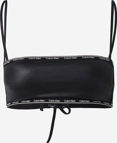 Calvin Klein Swimwear Top de biquíni em preto / branco, Vista do produto