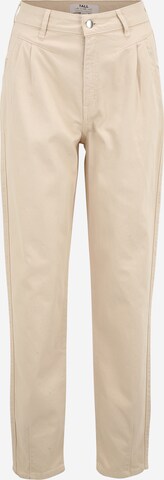 Dorothy Perkins Tall Tapered Bandplooi jeans in Grijs: voorkant