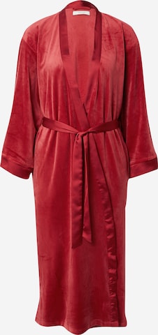 TRIUMPH Long Bathrobe in Red: front