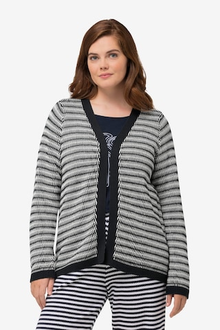 Ulla Popken Knit Cardigan in Blue: front