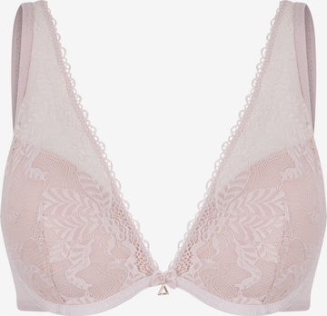 LingaDore Triangle Bra in Pink: front