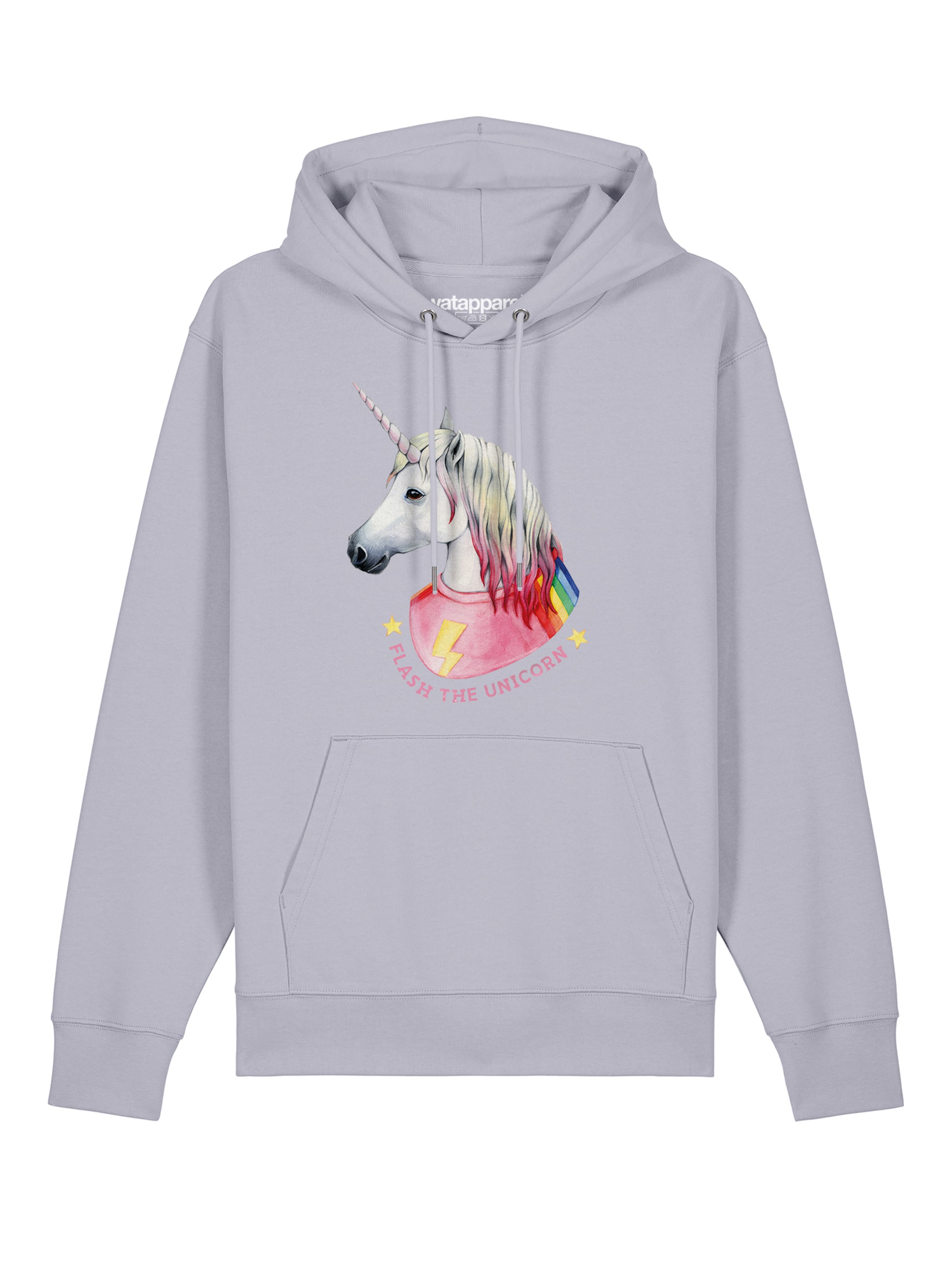 Sweat-shirt 'Flash, the unicorn' Watapparel en violet : devant