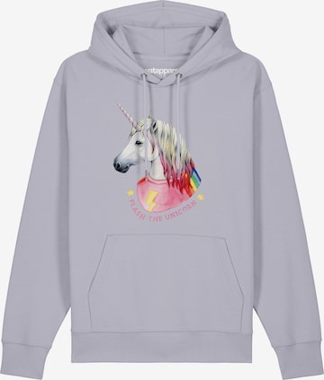 Sweat-shirt 'Flash, the unicorn' Watapparel en violet : devant