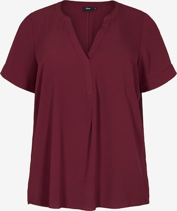 Zizzi - Blusa 'Vanni' en rojo: frente