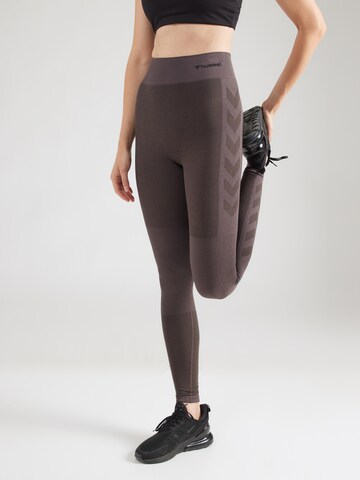Hummel Skinny Sportnadrágok - lila: elől