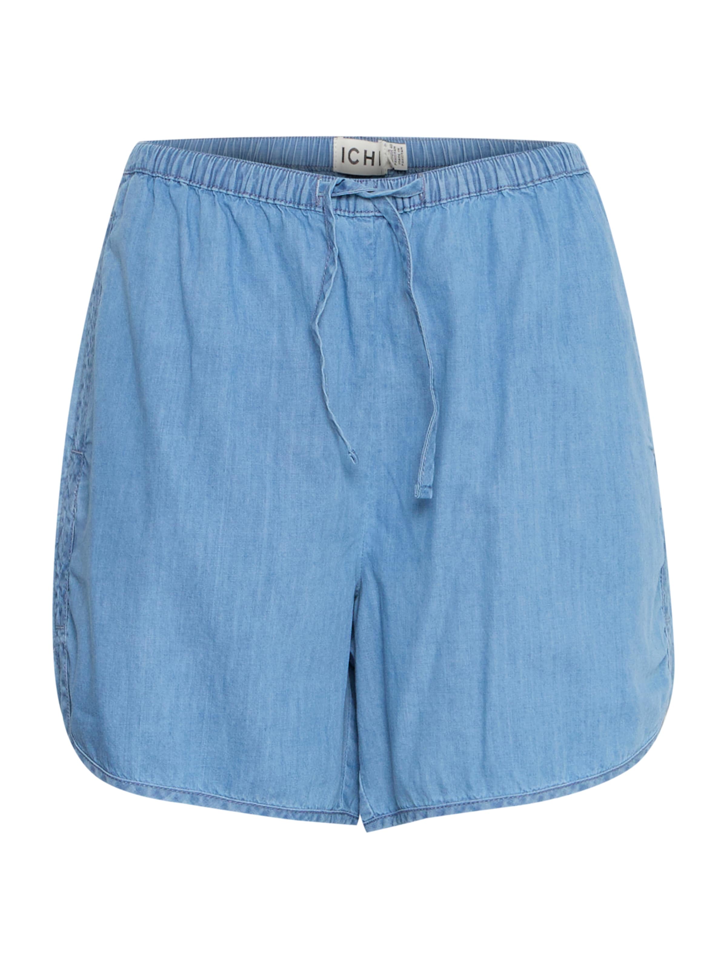 ICHI Regular Byxa 'IHBARCY' i blå: framsida