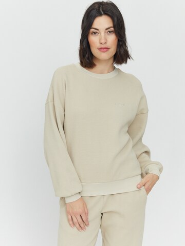 mazine Sweatshirt ' Nadi Sweater ' in Beige: front