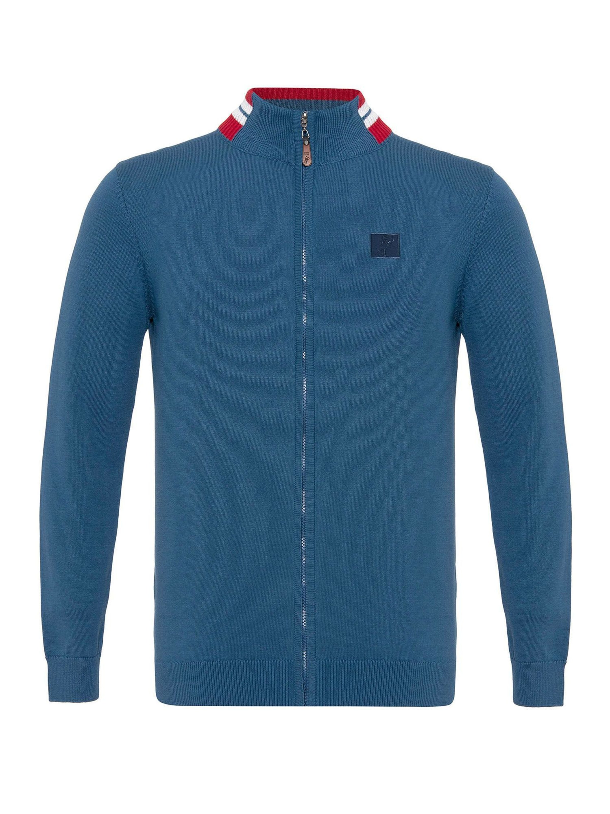 Vestes en maille Jacey Quinn en bleu : devant