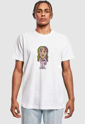 Maglietta 'Bushwick Sketch' di Mister Tee in bianco: frontale