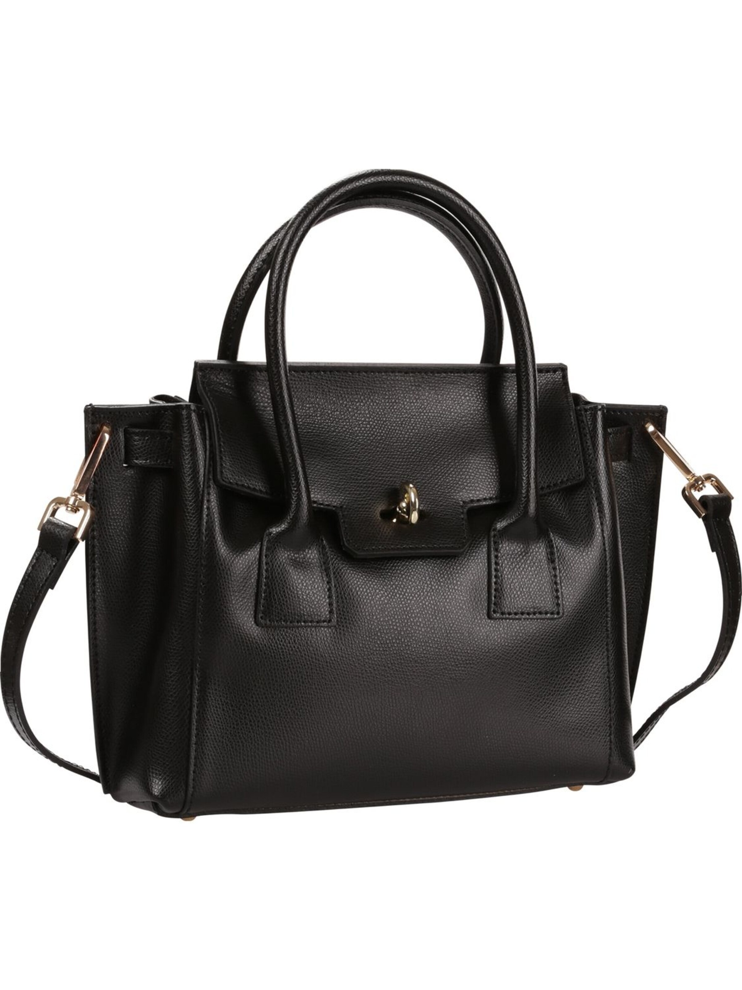 Borsa a mano di Toscanto in nero: frontale