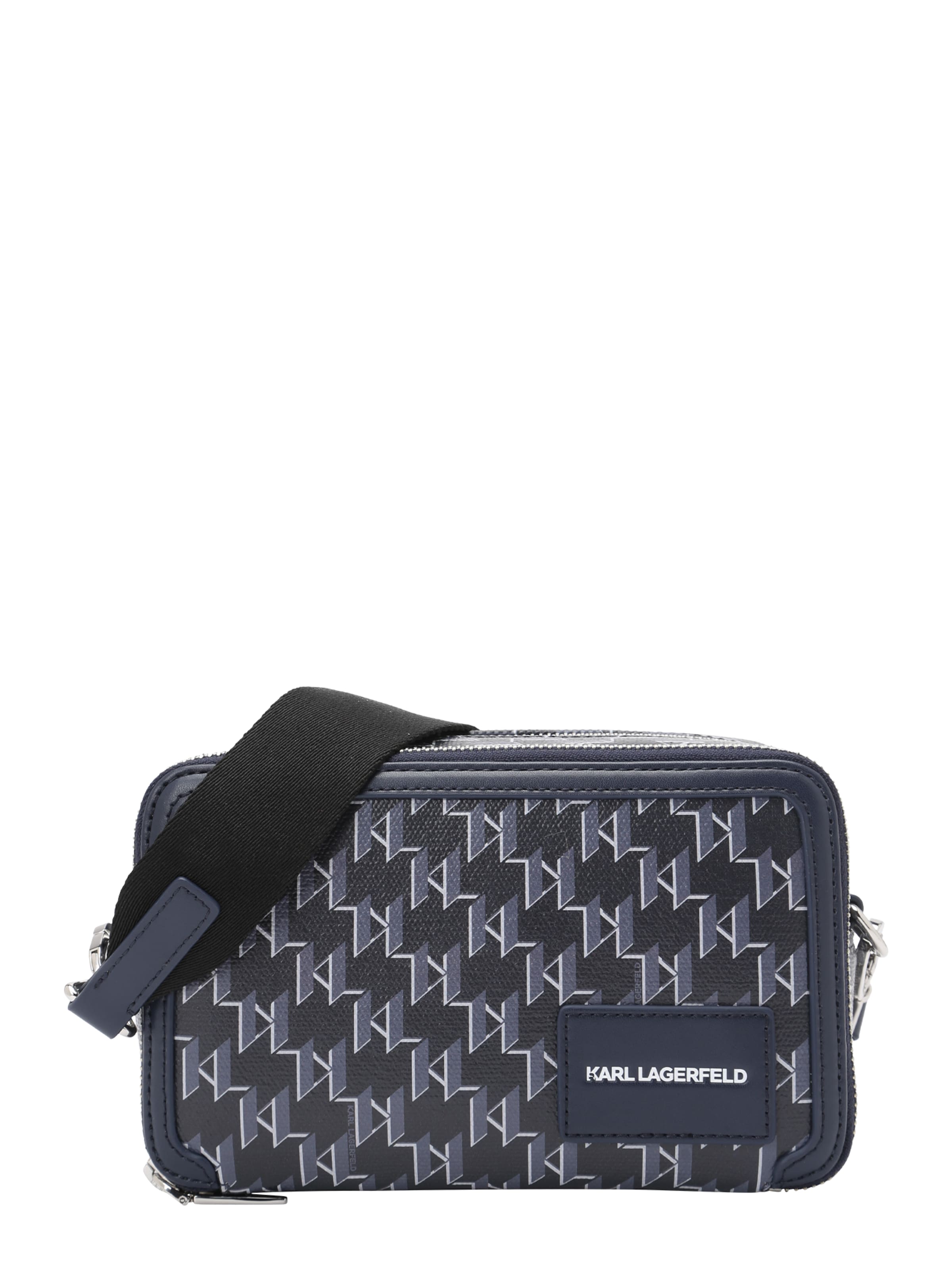 Karl Lagerfeld Чанта с презрамки 'VOYAGE' в синьо: отпред